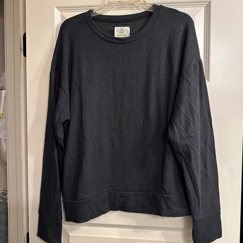 Offline Black super soft sweatshirt - M
